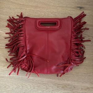Maje fringe mini bag